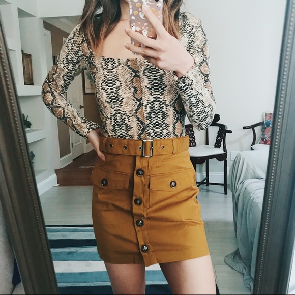 Nasty Gal Tops - Snakeskin Print Top